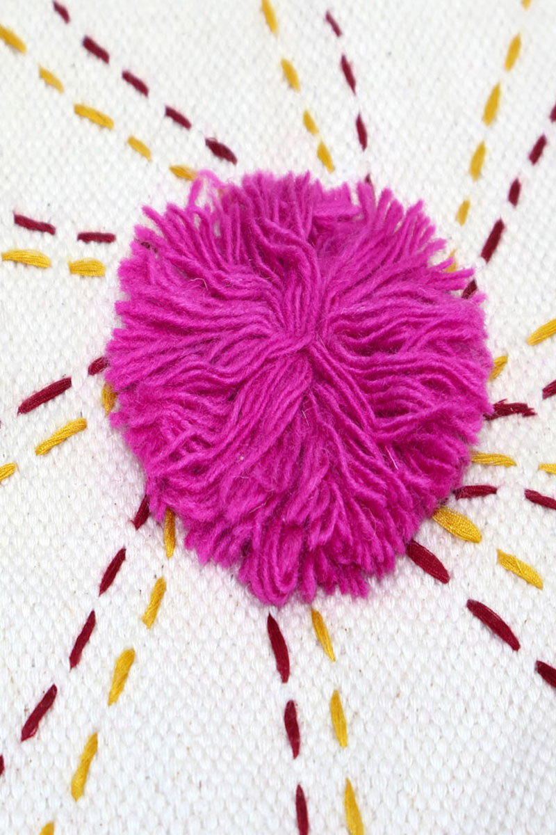 Exquisite Kantha Cotton Rug – Handcrafted Boho Dhurrie - Image 4