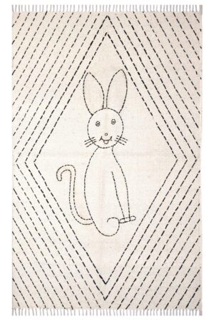 Stunning Kantha Cotton Rug - 3x5 Hand-Stitched Boho Dhurrie